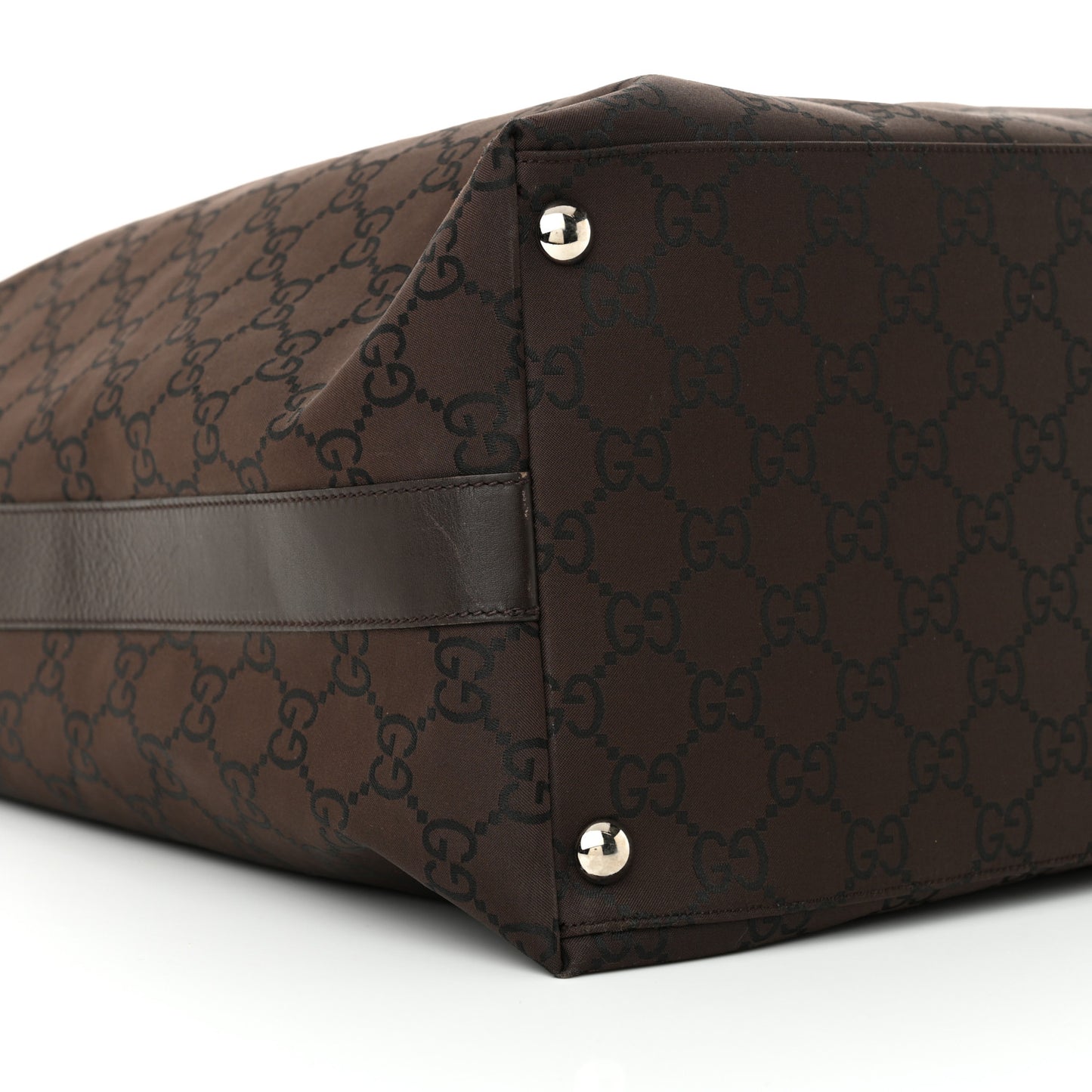 Nylon Monogram Extra Large Hobo Dark Brown