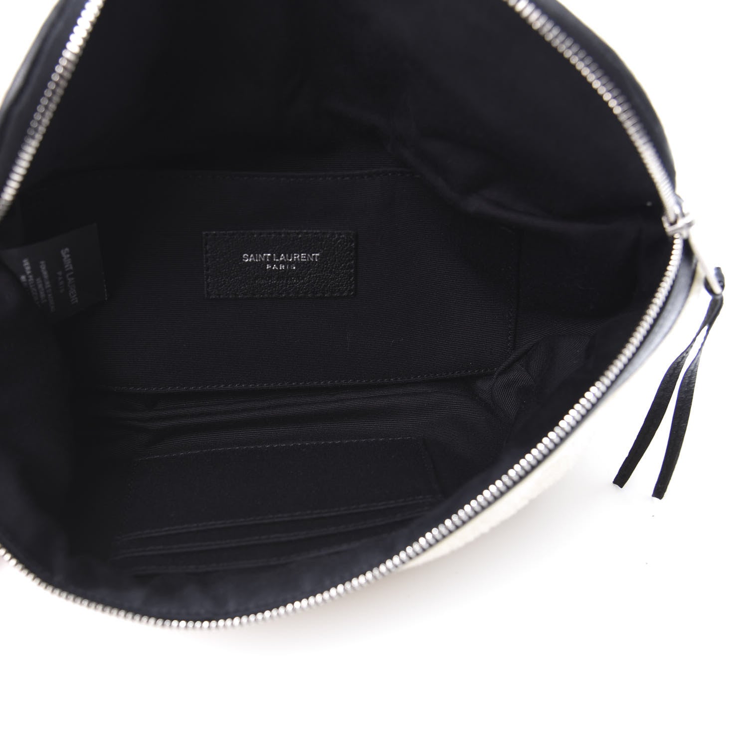 Saint Laurent Shearling Belt Bag Beige 5 of 12