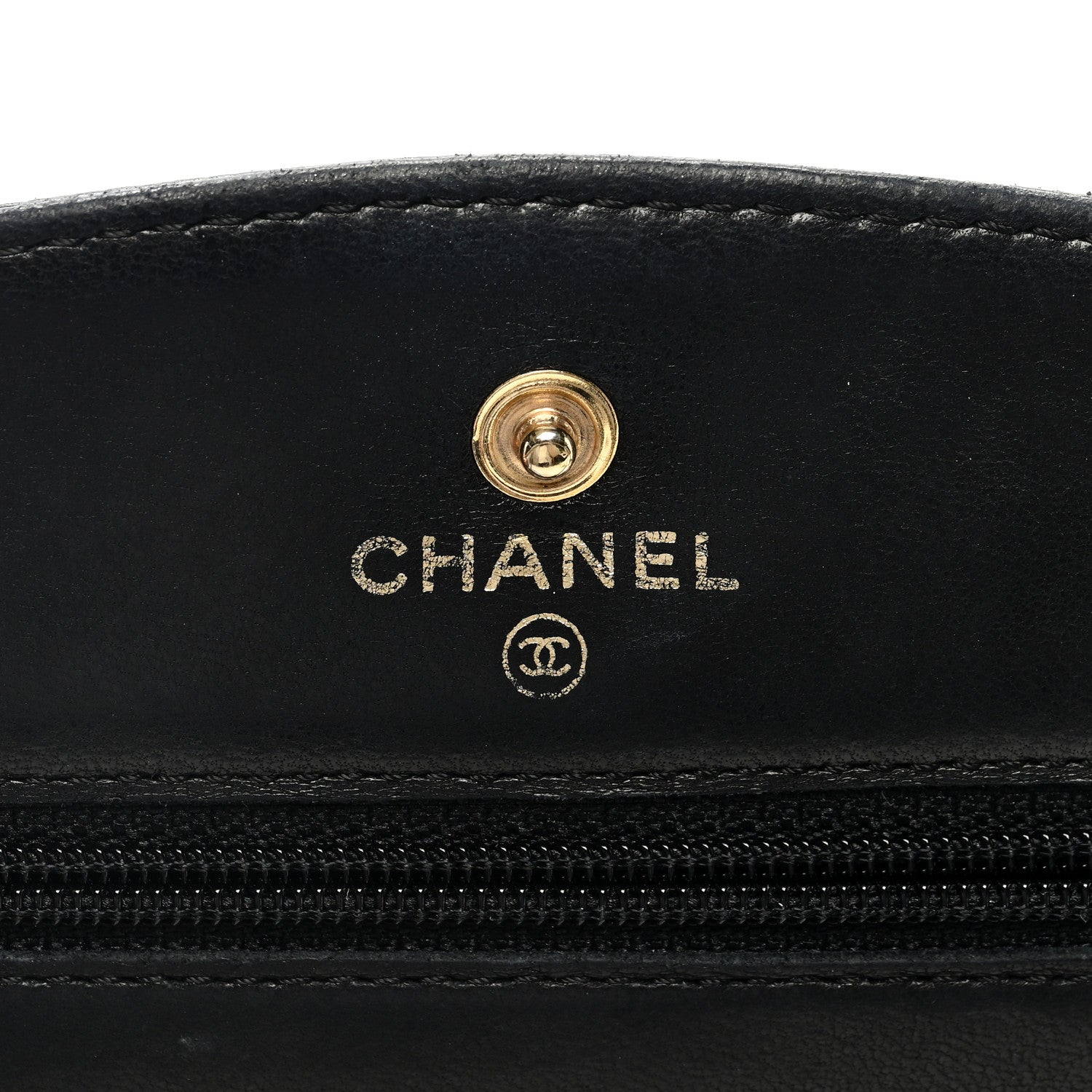 Chanel Caviar Timeless CC Wallet on Chain WOC Black 6 of 7
