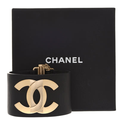 Chanel Calfskin CC Wide Cuff M Black 6 of 6