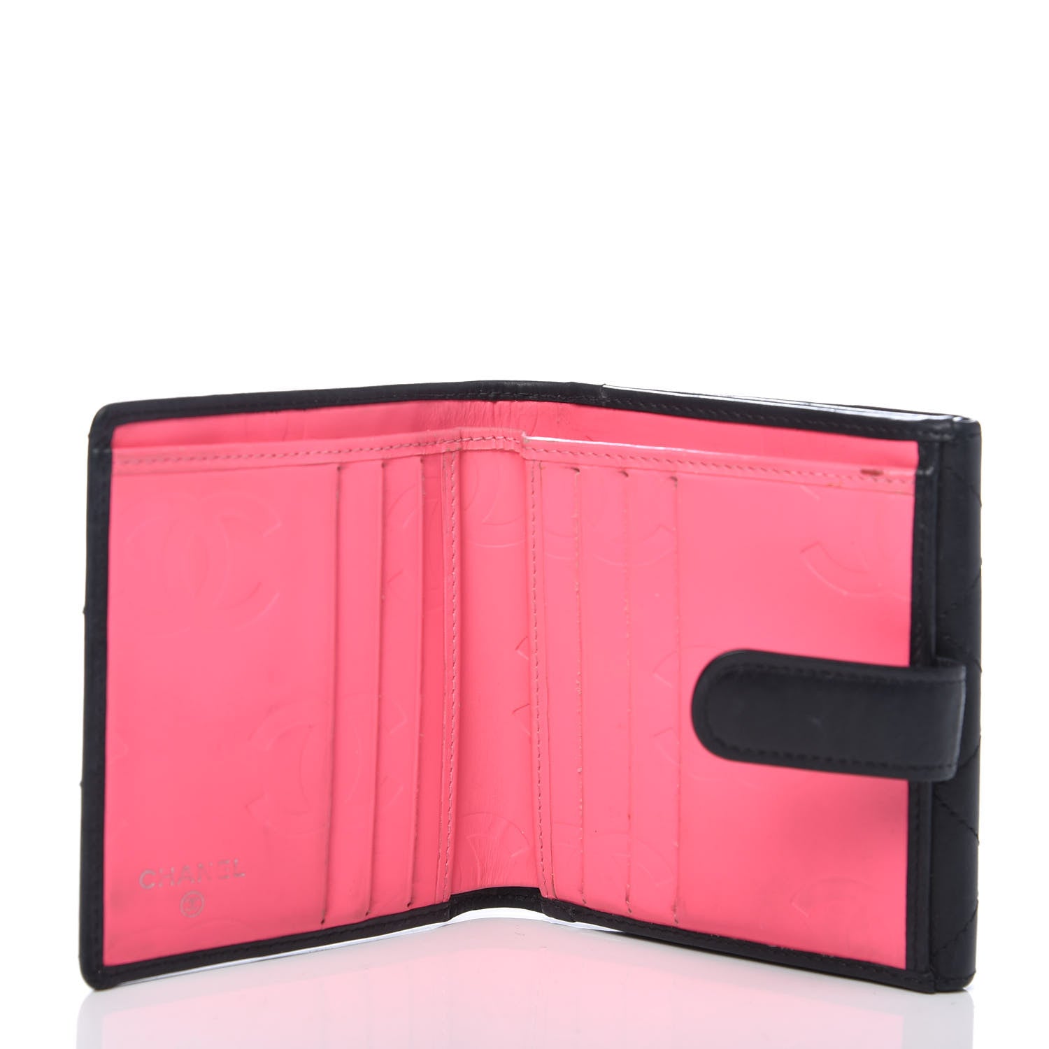 Chanel Lambskin Quilted Cambon Flap Wallet Black 5 of 9