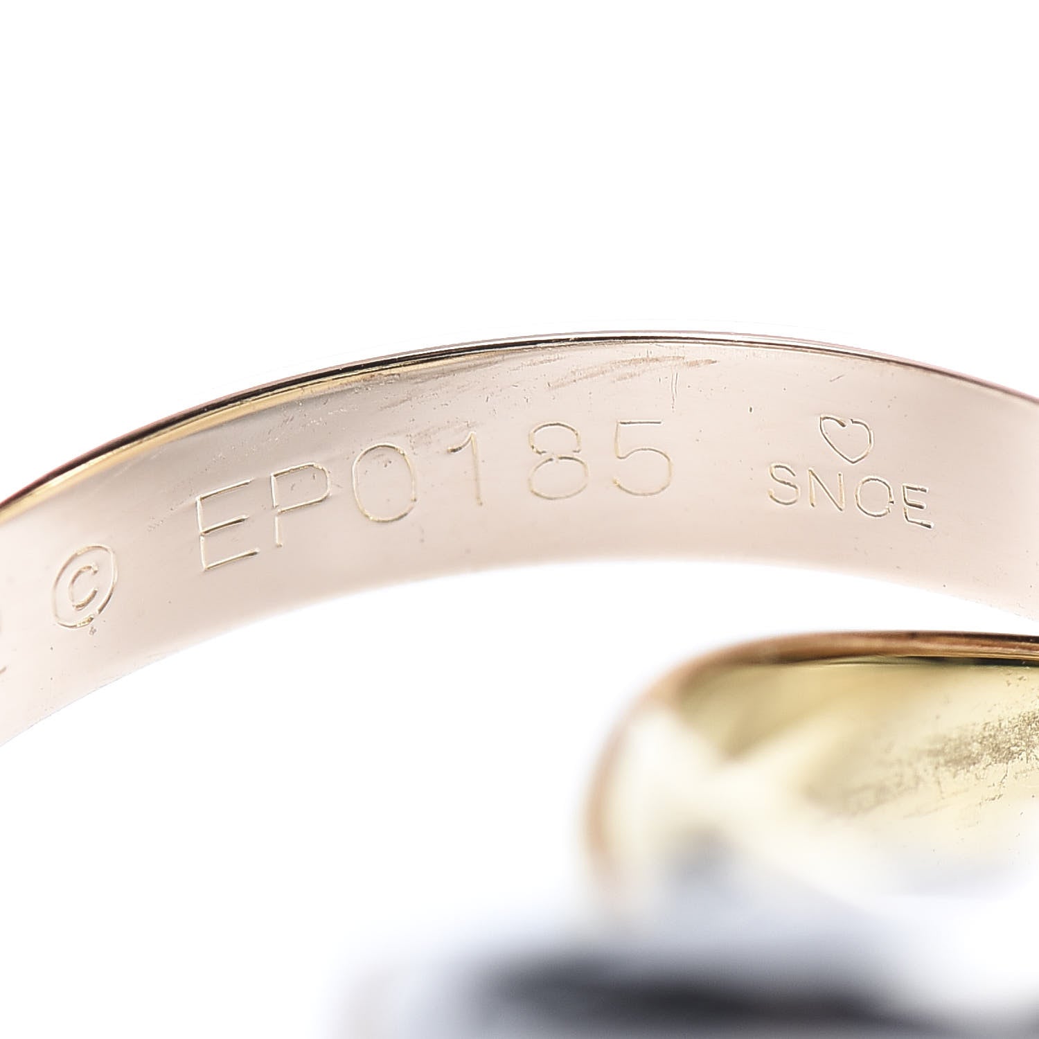 Cartier 18K Pink Yellow White Gold Classic Trinity Ring 52 6 4 of 8