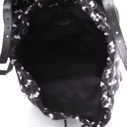 Saint Laurent Canvas Vinyl Record Print Hunting Rucksack Backpack Black 5 of 9