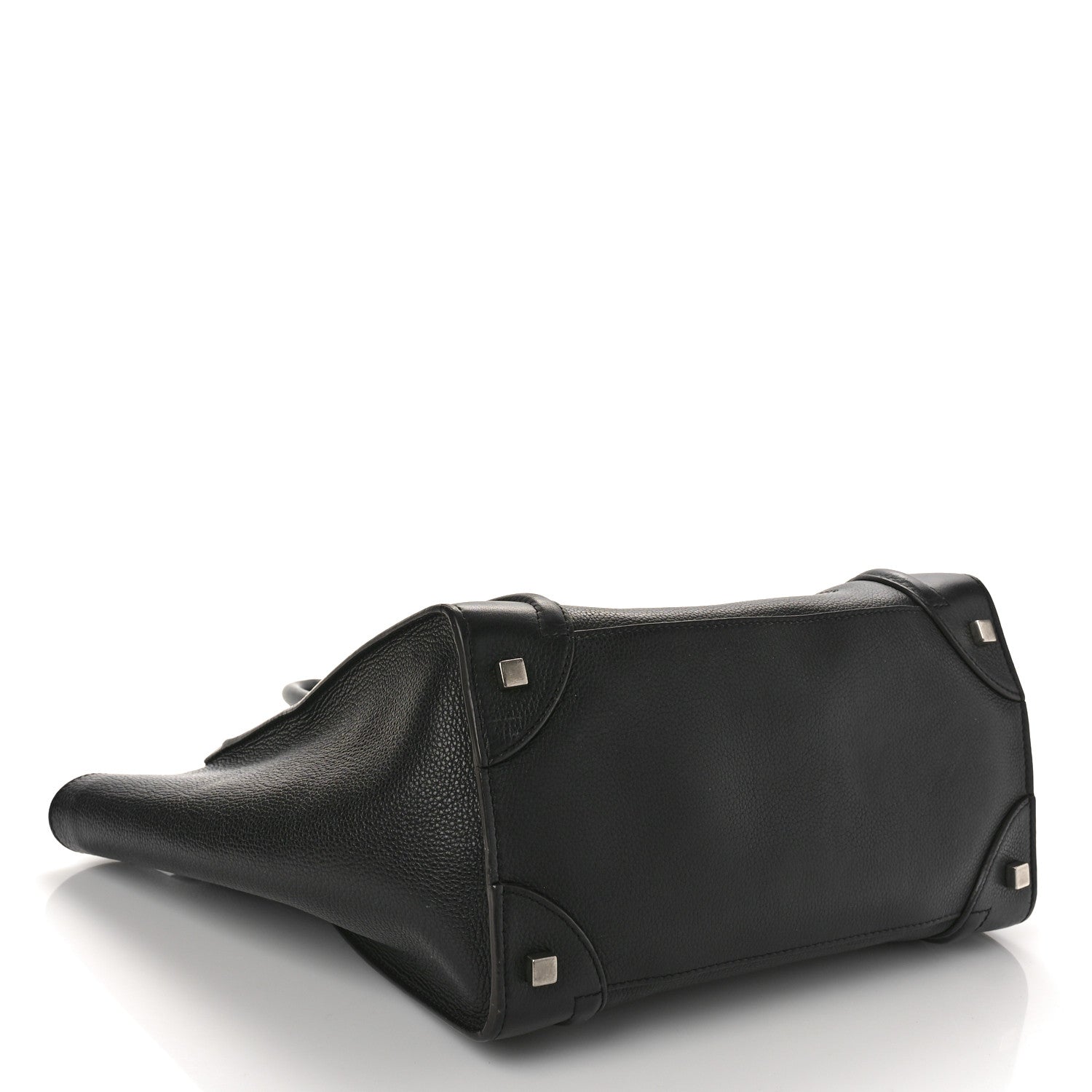 Celine Drummed Calfskin Mini Luggage Black 4 of 11