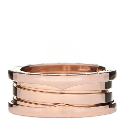 Bulgari 18K Rose Gold B.Zero1 Three-Band Ring 55 7.25 1 of 7