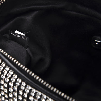 Miu Miu Nappa Crystal Fringe Belt Bag Black 8 of 9
