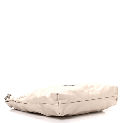 Chanel Shiny Calfskin Quilted Chanel 22 Ecru 5 of 12