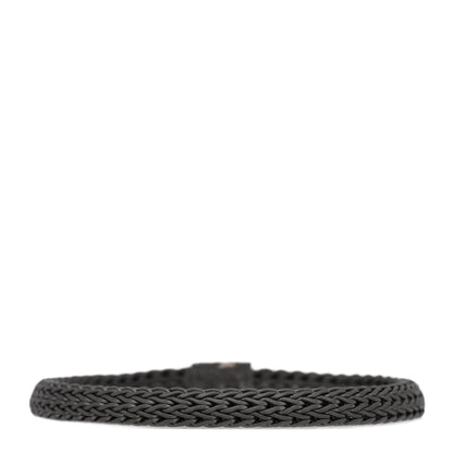John Hardy Sterling Silver 7mm Flat Classic Chain Bracelet Matte Black 1 of 3