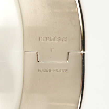 Hermes Enamel Wide Clic Clac H Bracelet PM Ardoise 4 of 6