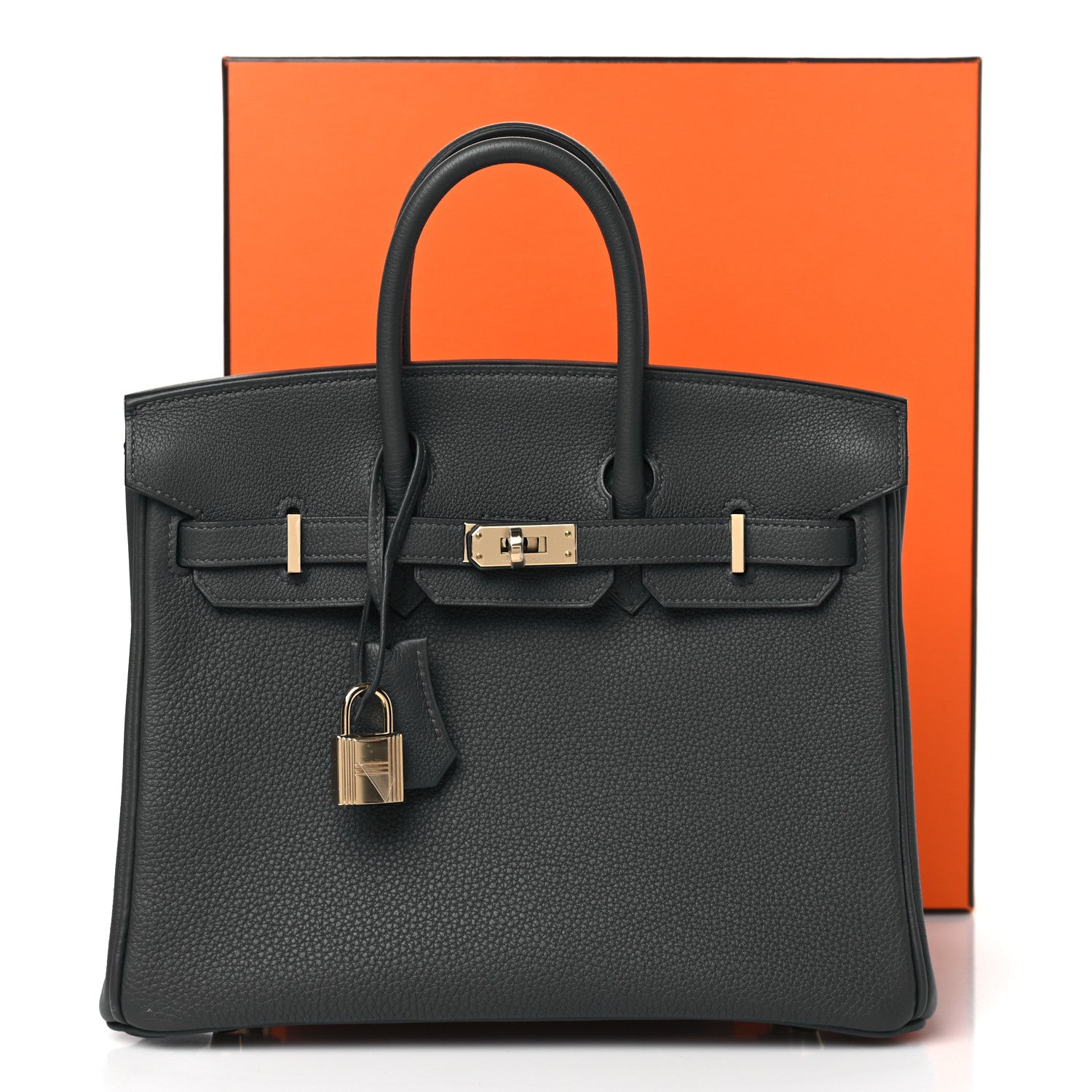 Hermes Togo Birkin 25 Gris Misty 11 of 11
