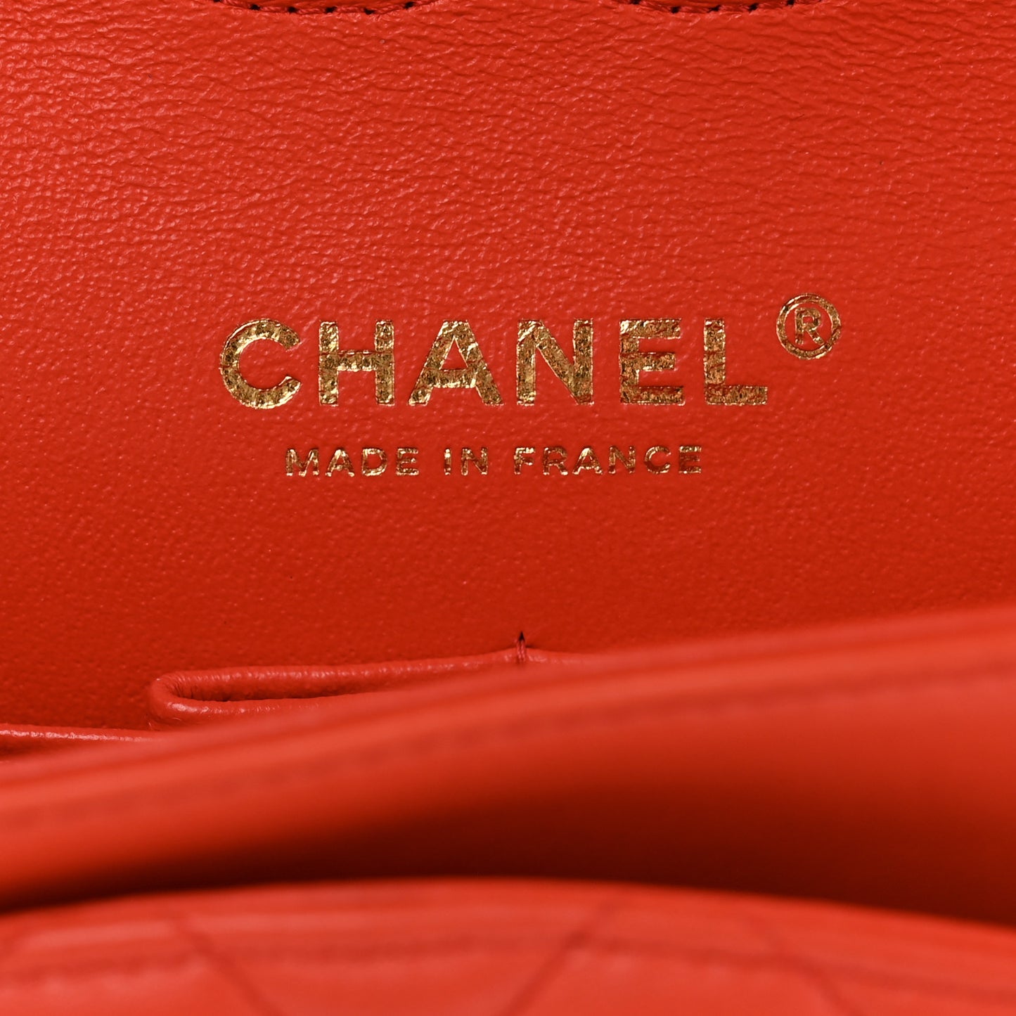 Lambskin Quilted Medium Double Flap Red
