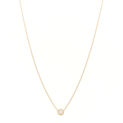 Cartier 18K Yellow Gold Diamond LM D'Amour Pendant Necklace 1 of 6