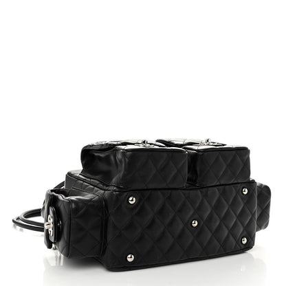 Chanel Calfskin Quilted Large Cambon Multipocket Reporter Black 4 of 10