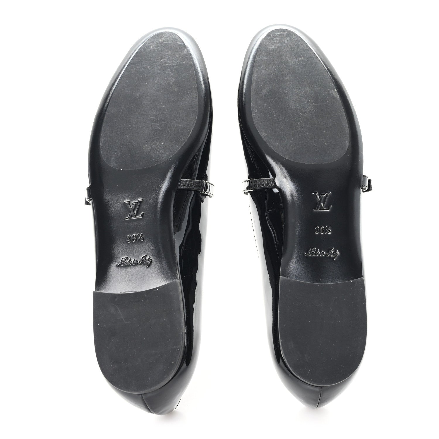 Louis Vuitton Patent Uniformes Ballerina Flat 38.5 Black 6 of 10