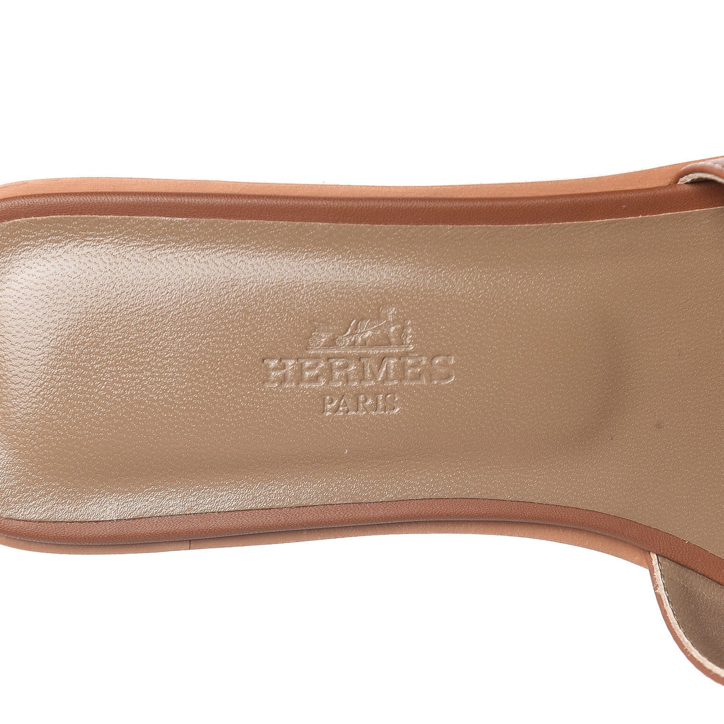 Box Calfskin Oran Sandals 36.5 Gold