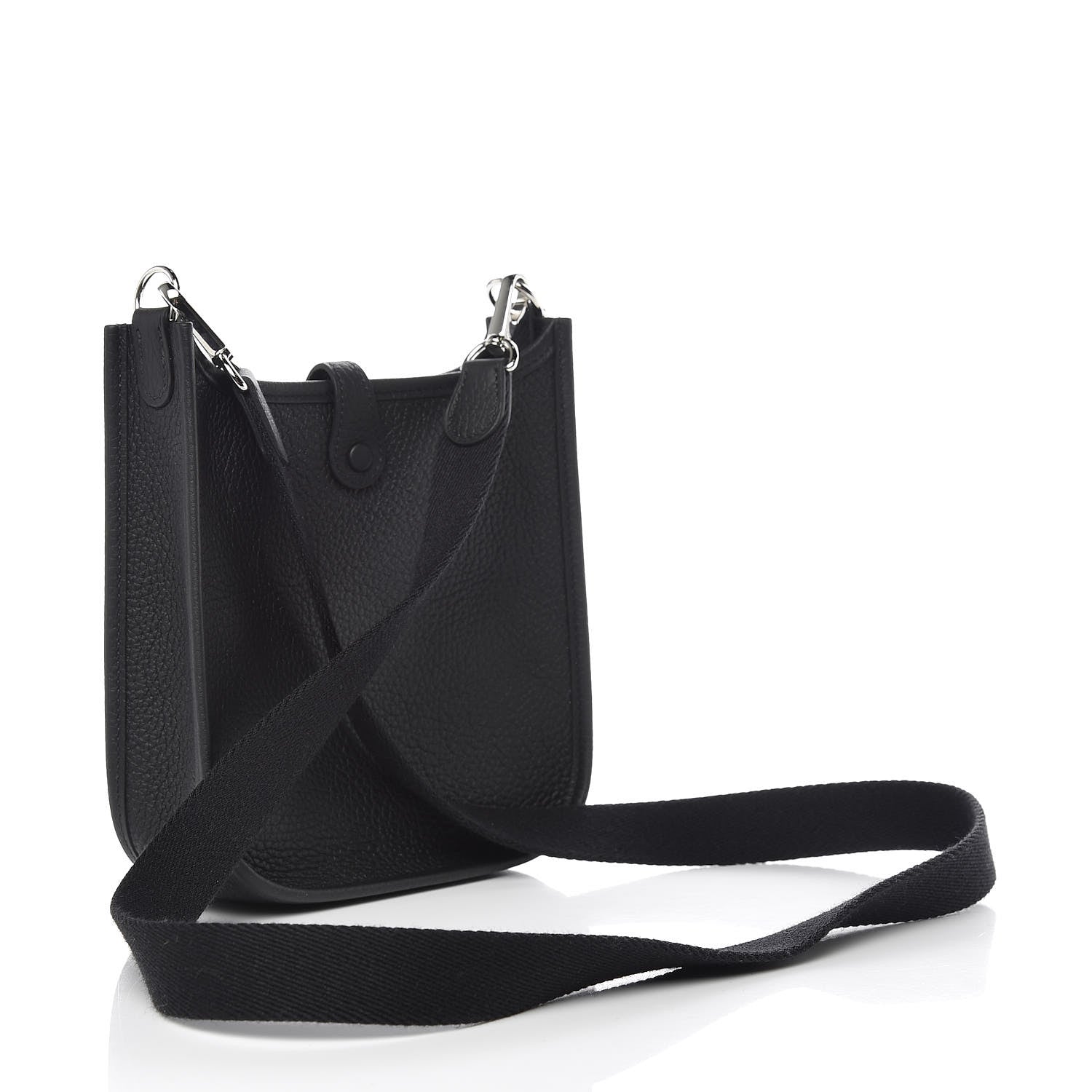 Hermes Taurillon Clemence Evelyne TPM Black 3 of 10