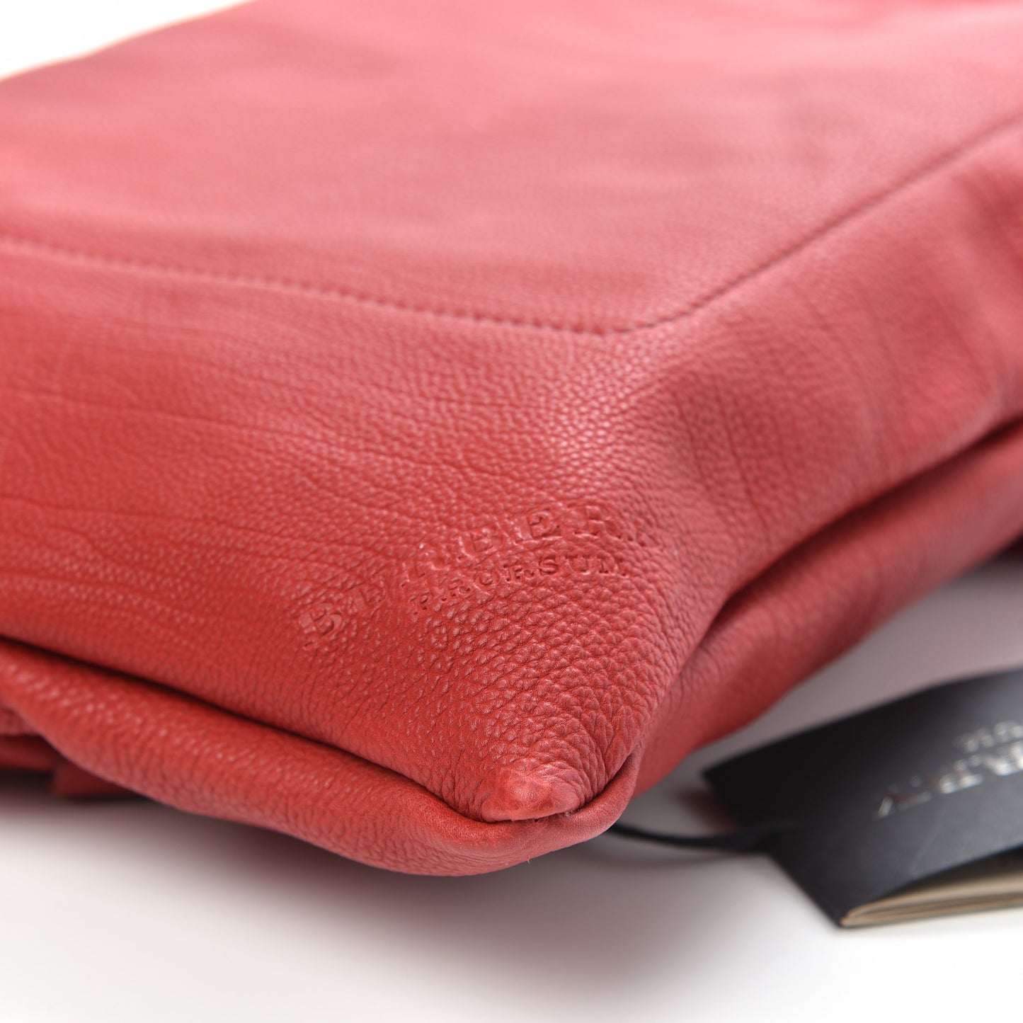 Prorsum Calfskin Drawstring Baby Duffle Red