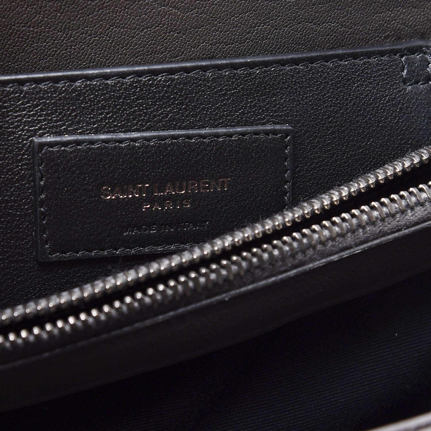 Saint Laurent Sheepskin Matelasse Chevron Monogram Medium College Bag Asphalt 5 of 12