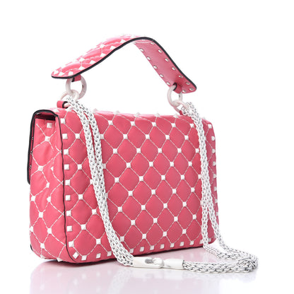 Valentino Garavani Lambskin Medium Free Rockstud Spike Shoulder Bag Shadow Pink 3 of 8