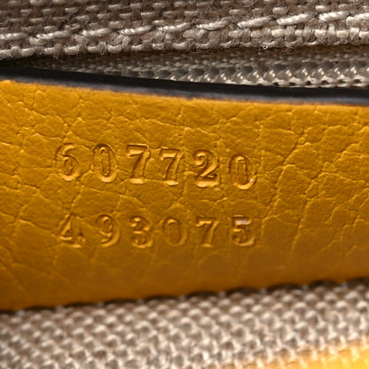 Gucci Dollar Calfskin Interlocking G Crossbody Bag New Buttercup 7 of 10