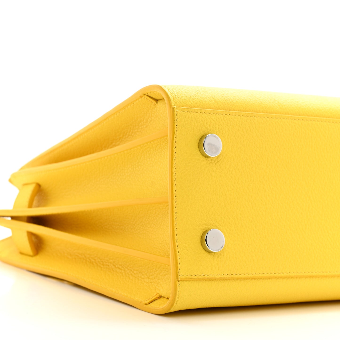 Calfskin Baby Sac De Jour Bag Yellow