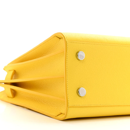 Saint Laurent Calfskin Baby Sac De Jour Bag Yellow 9 of 11