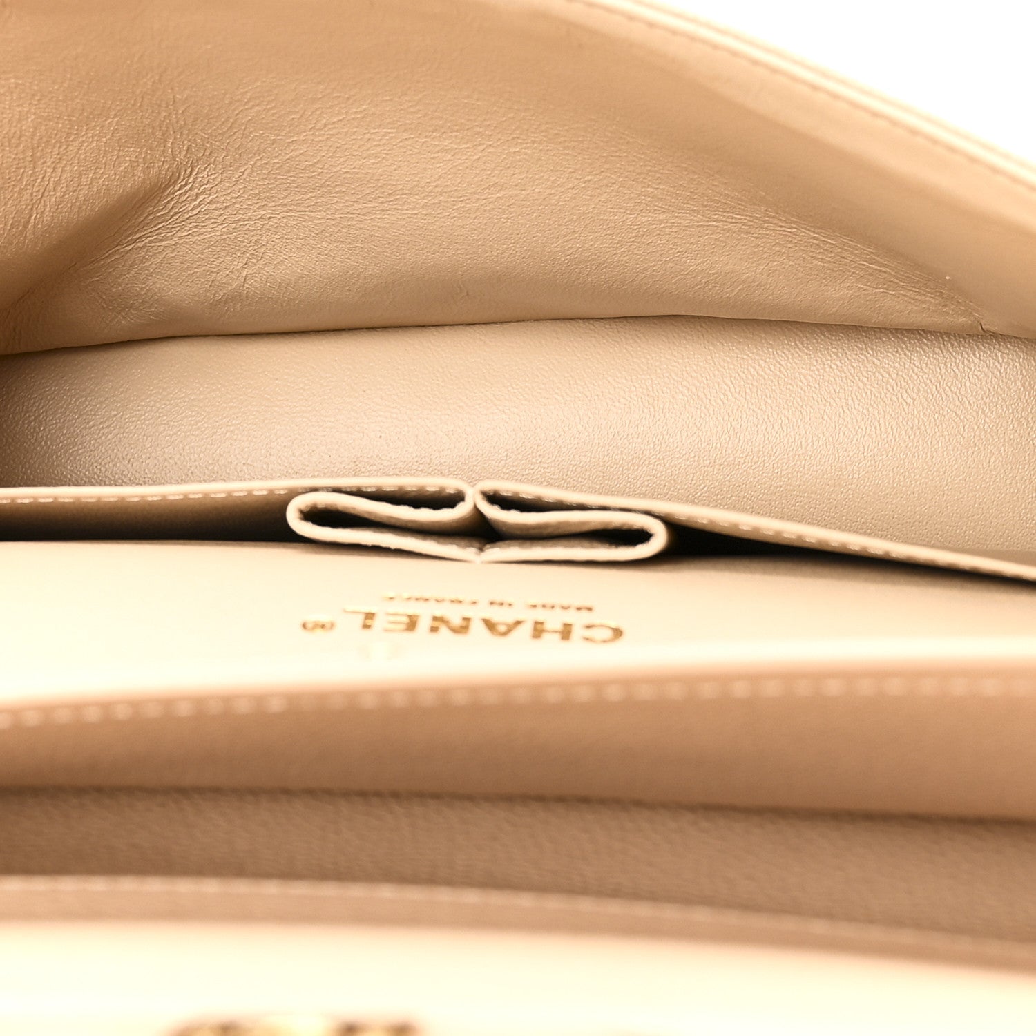 Chanel Caviar Quilted Medium Double Flap Beige 5 of 10