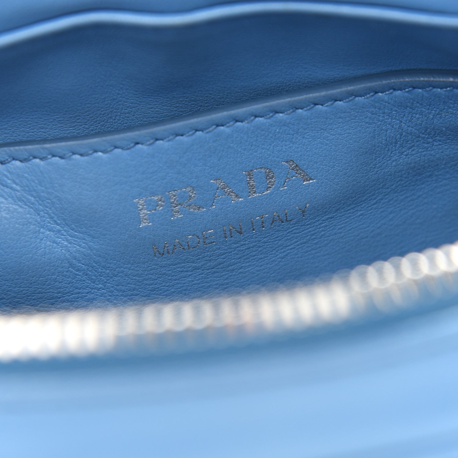 Prada Soft Calfskin Diagramme Crossbody Bag Mare 6 of 8