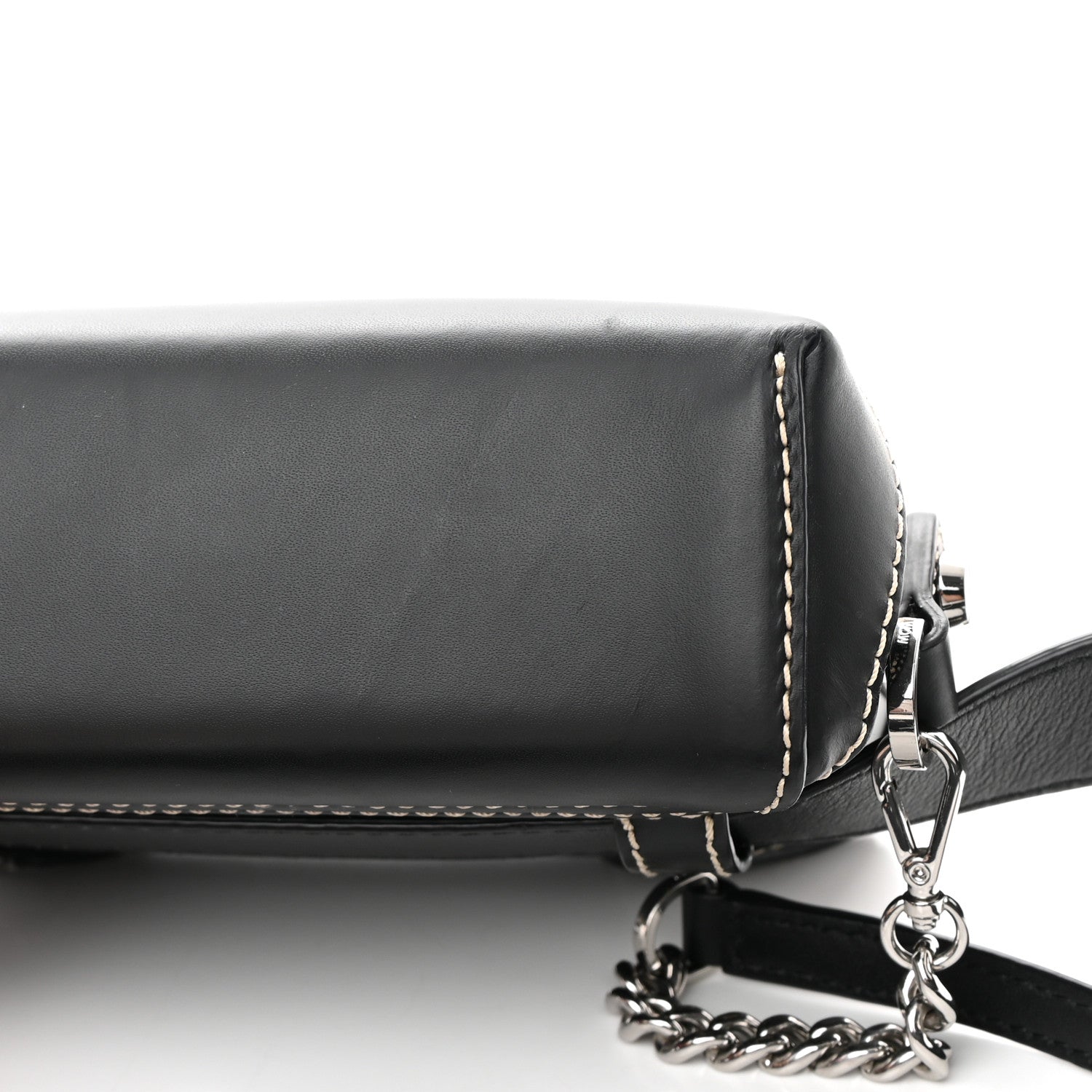 MCM Calfskin Ottomar Monogram Soft Berlin Belt Bag Black 12 of 13