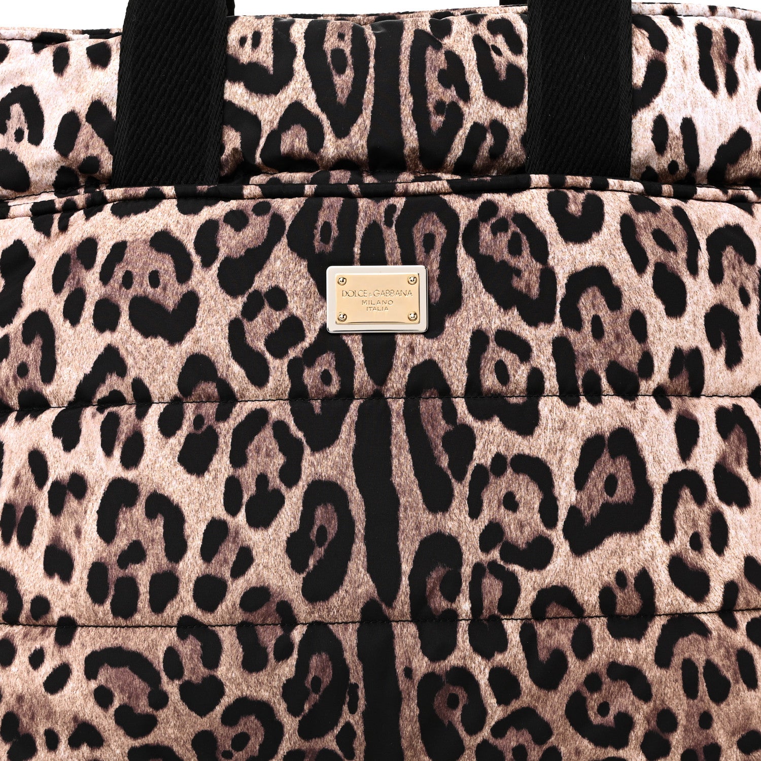 Dolce & Gabbana Nylon Leopard Print Changing Bag Brown 7 of 9
