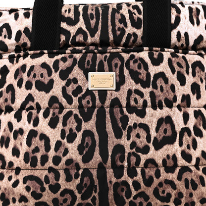 Dolce & Gabbana Nylon Leopard Print Changing Bag Brown 7 of 9