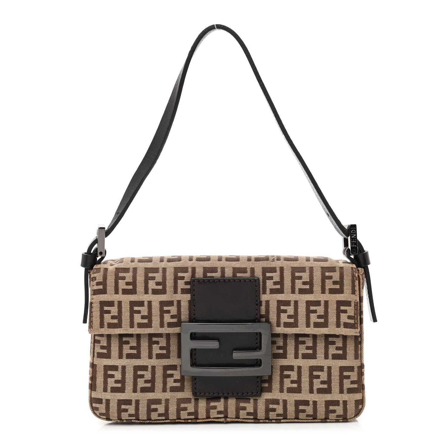Fendi Zucchino Mini Baguette Tobacco 1 of 9