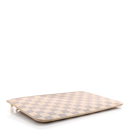 Louis Vuitton Damier Azur Neverfull MM GM Pochette Rose Ballerine 4 of 16