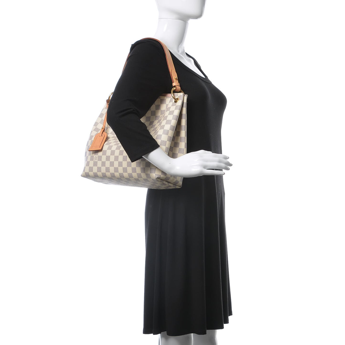 Damier Azur Graceful PM Rose Ballerine
