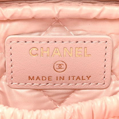 Chanel Caviar Quilted Small Curvy Pouch Cosmetic Case Light Pink 6 of 8