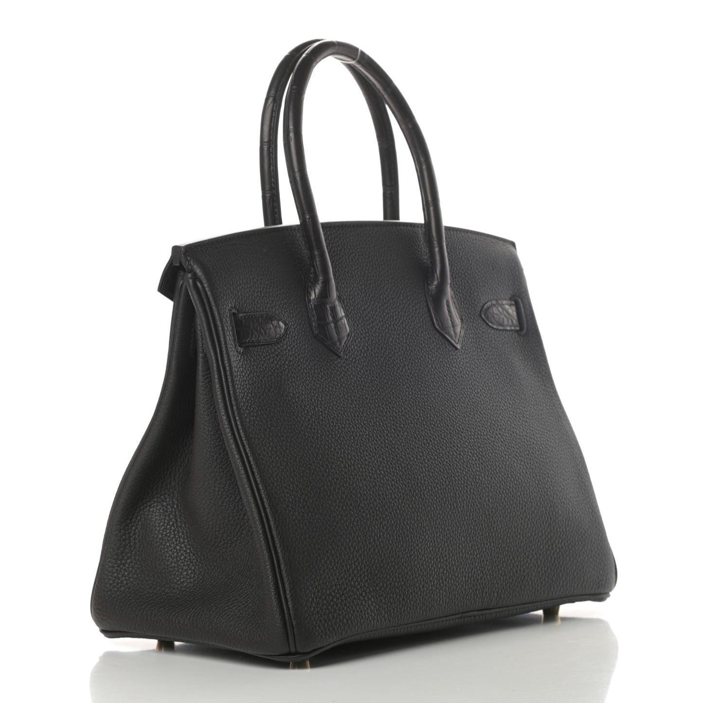 Togo Matte Alligator Birkin Touch 30 Black