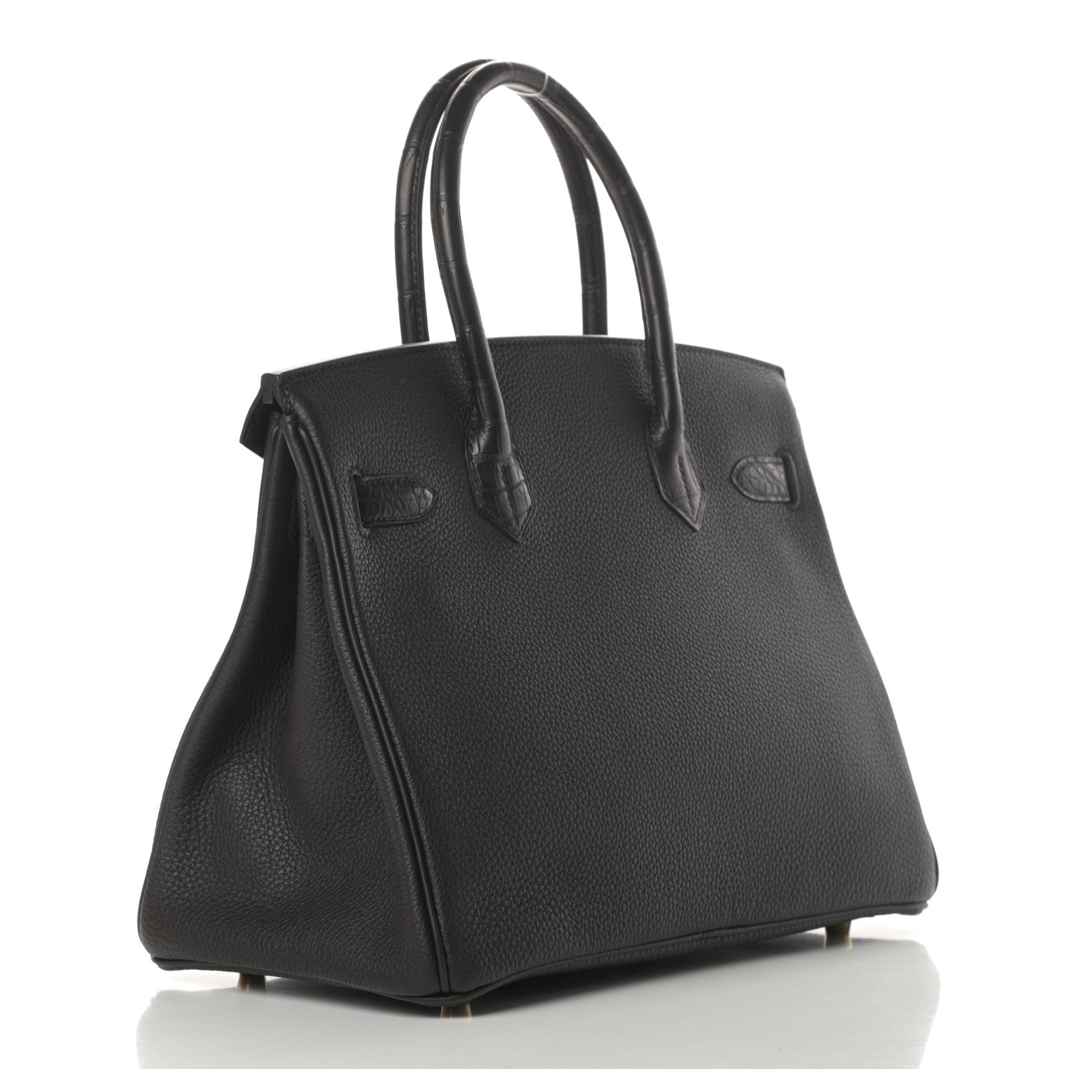 Hermes Togo Matte Alligator Birkin Touch 30 Black 3 of 11