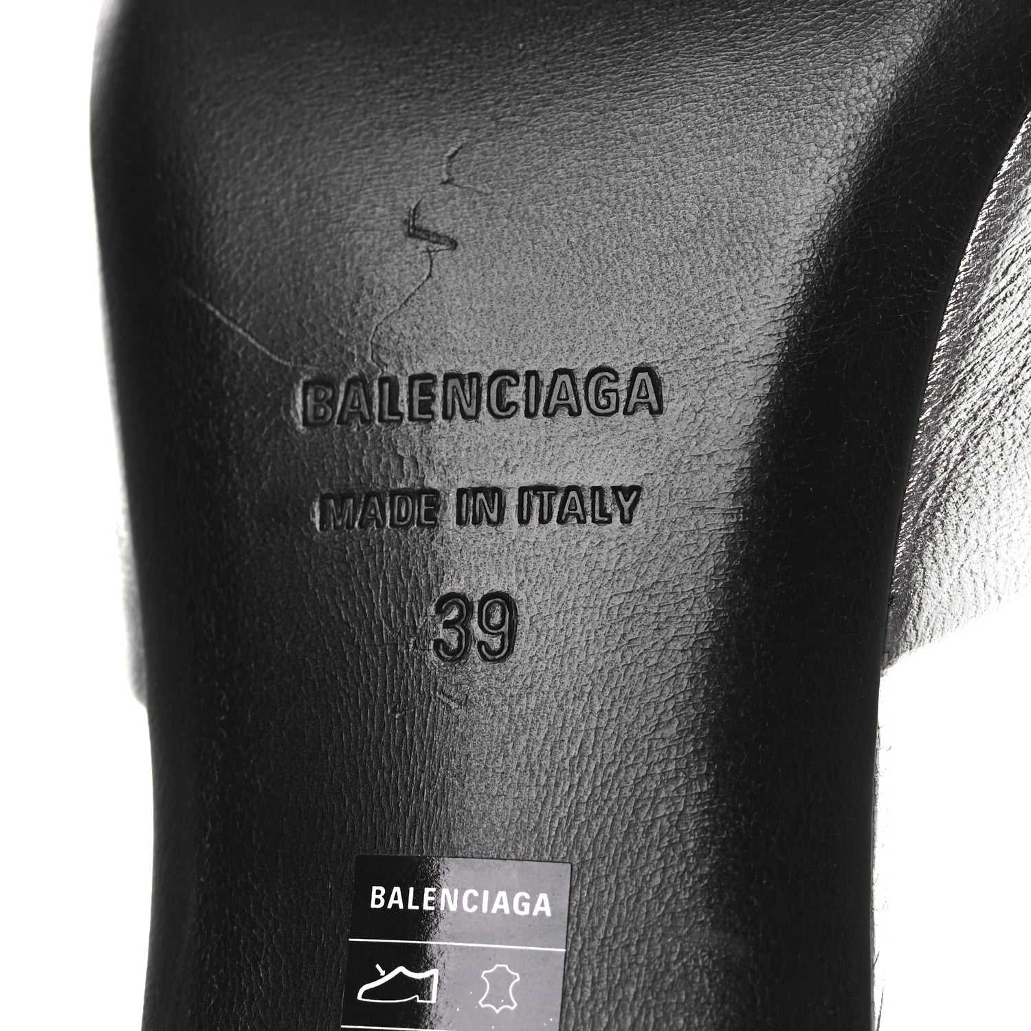 Balenciaga Metallic Sheepskin Duty Free 70mm Sandals 39 Silver 8 of 13