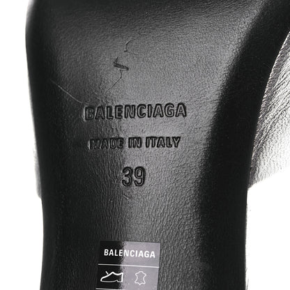 Balenciaga Metallic Sheepskin Duty Free 70mm Sandals 39 Silver 8 of 13