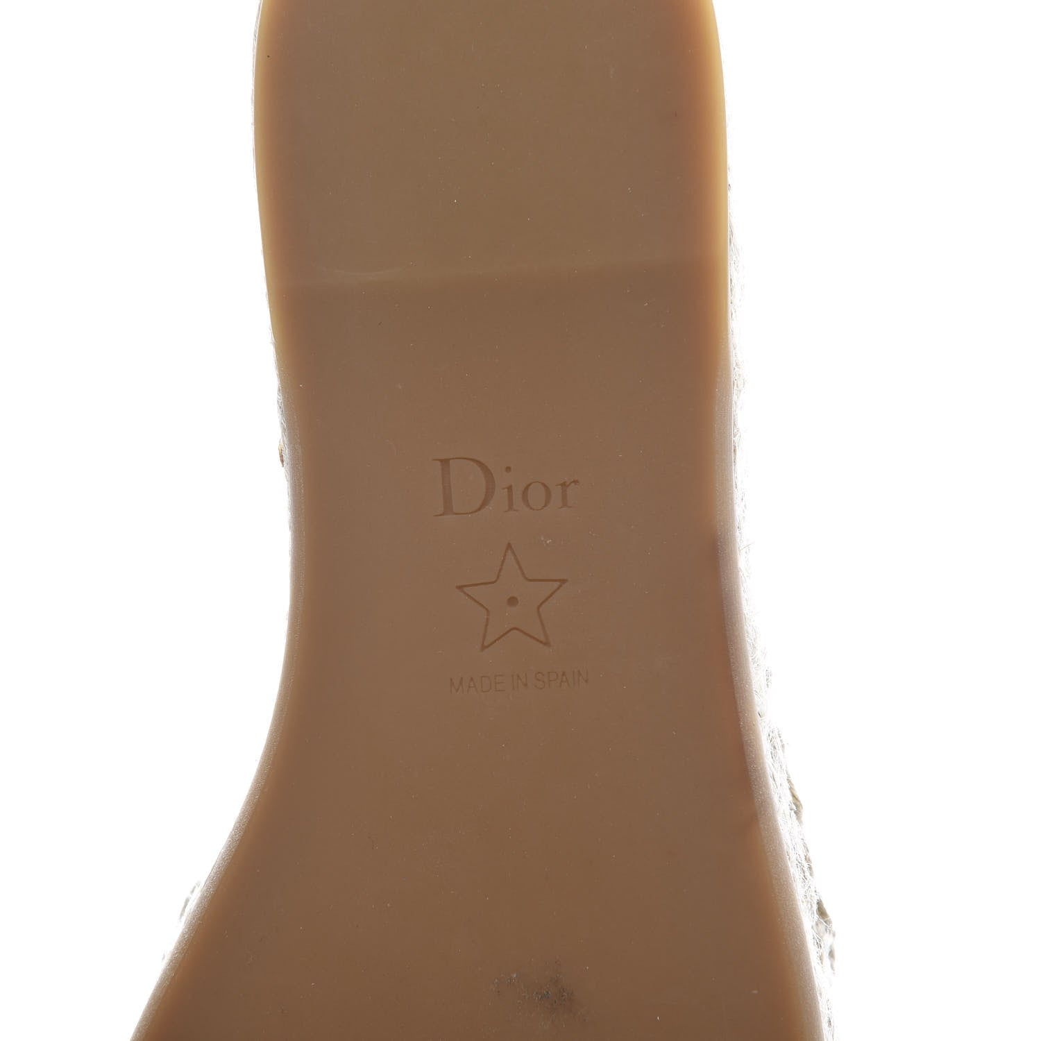 Christian Dior Canvas Embroidered Espadrille Flat Slide Sandals 36 White 5 of 9