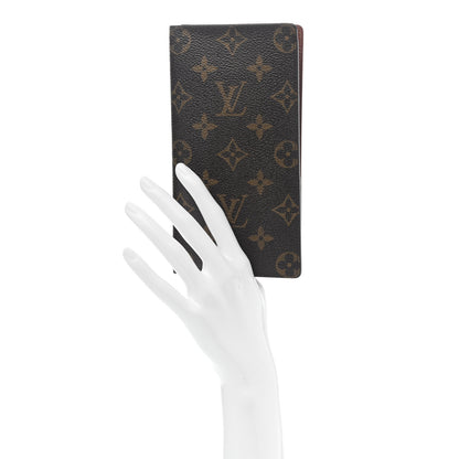 Louis Vuitton Monogram Porte Valeurs Checkbook Wallet 2 of 7