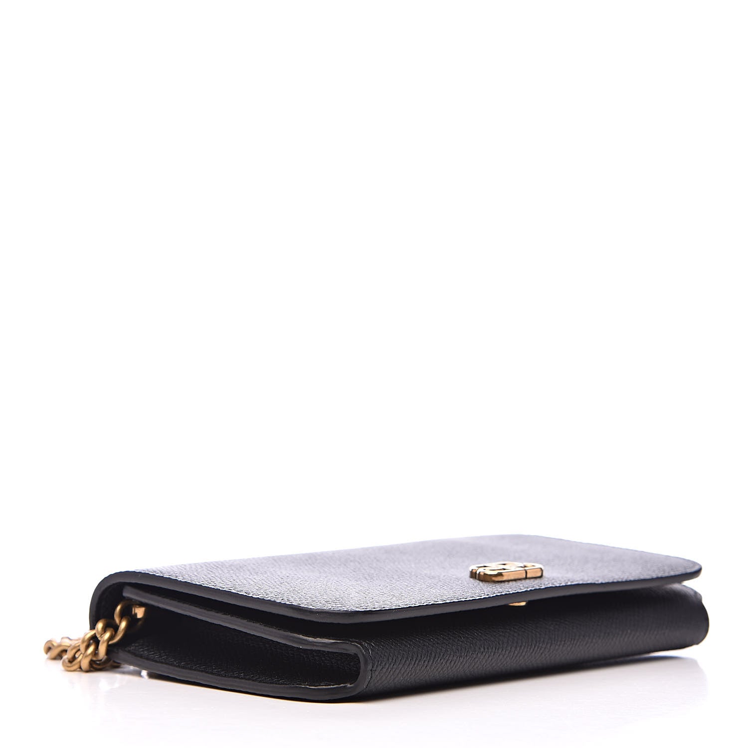 Balenciaga Grained Calfskin BB Phone Holder Wallet On Chain Black 4 of 8