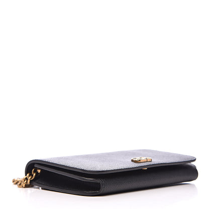 Balenciaga Grained Calfskin BB Phone Holder Wallet On Chain Black 4 of 8