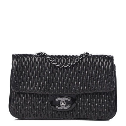 Chanel Vinyl Lambskin Quilted Shoulder Flap Black 1 of 10