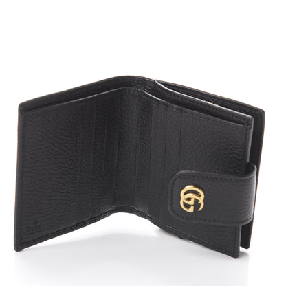 Gucci Dollar Calfskin GG Marmont French Wallet Black 4 of 5