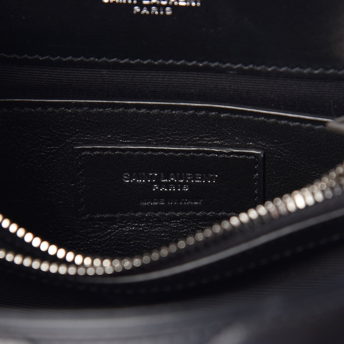 Calfskin Y Quilted Monogram Small Loulou Chain Satchel Black