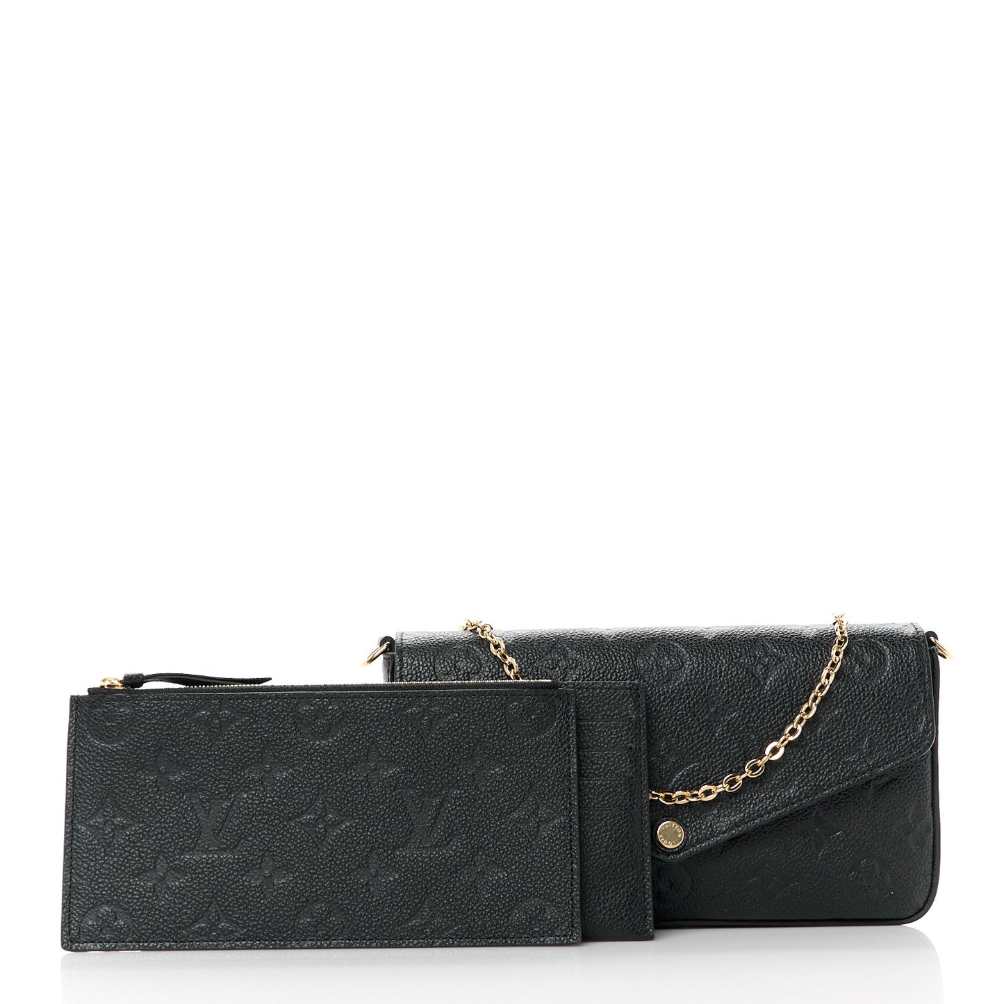 Empreinte Pochette Felicie Chain Wallet Black