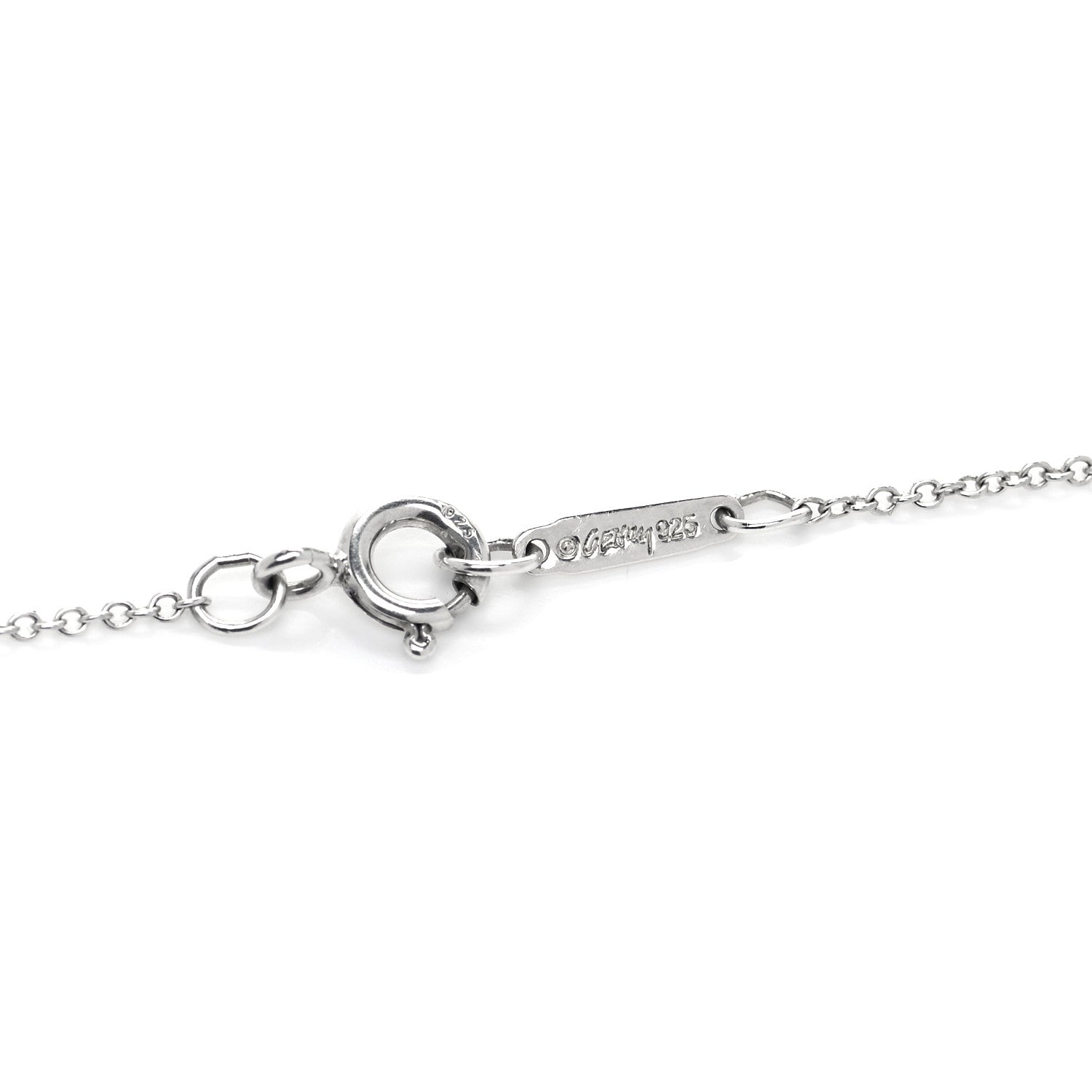 Tiffany Sterling Silver Frank Gehry Fold Pendant Necklace 4 of 5