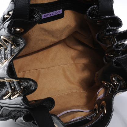 Jimmy Choo Crushed Patent Leather Ramona Tote Black 5 of 6