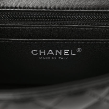 Chanel Lambskin Quilted Mini Top Handle Rectangular Flap So Black 6 of 12
